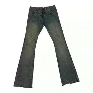 Henry  Duarte Jeans RARE COLLECTOR Vintage Lace Up Low Rise Bootcut